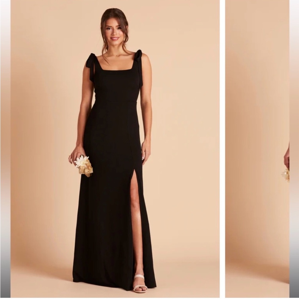 Alex convertible dress -black crepe w/ detachable bows worn once no alterations